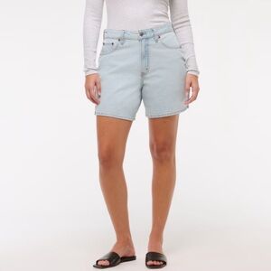 Abercrombie & Fitch Curve Love High Rise Loose Short, Light Wash, 10/30